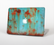 The Teal Painted Rustic Metal Skin Set for the Apple MacBook Pro 15" with Retina Display