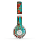 The Teal Painted Rustic Metal Skin for the Beats by Dre Solo 2 Headphones