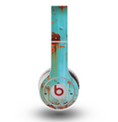 The Teal Painted Rustic Metal Skin for the Original Beats by Dre Wireless Headphones