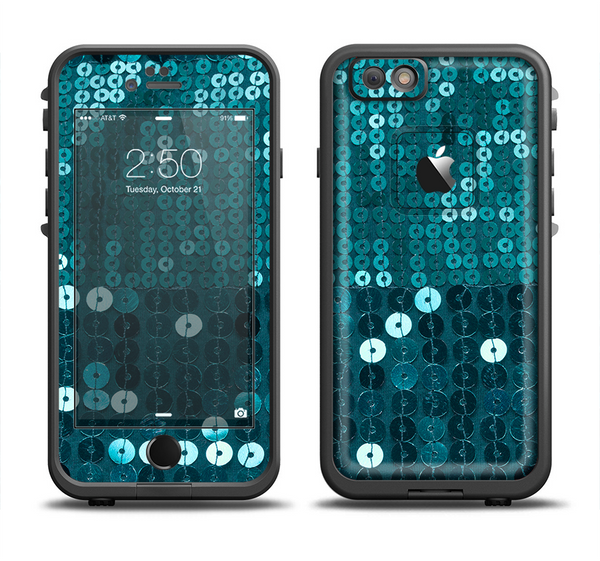 The Teal Sequences Apple iPhone 6 LifeProof Fre Case Skin Set