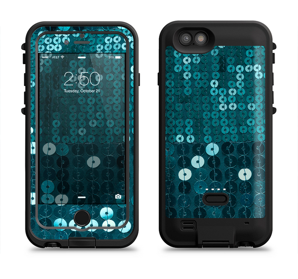 The Teal Sequences Apple iPhone 6/6s LifeProof Fre POWER Case Skin Set