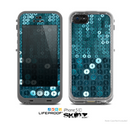 The Teal Sequences Skin for the Apple iPhone 5c LifeProof Case