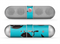 The Teal Smiling Black Whale Pattern Skin for the Beats by Dre Pill Bluetooth Speaker