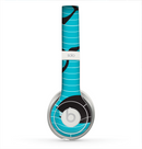 The Teal Smiling Black Whale Pattern Skin for the Beats by Dre Solo 2 Headphones