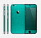 The Teal Stamped Texture Skin for the Apple iPhone 6