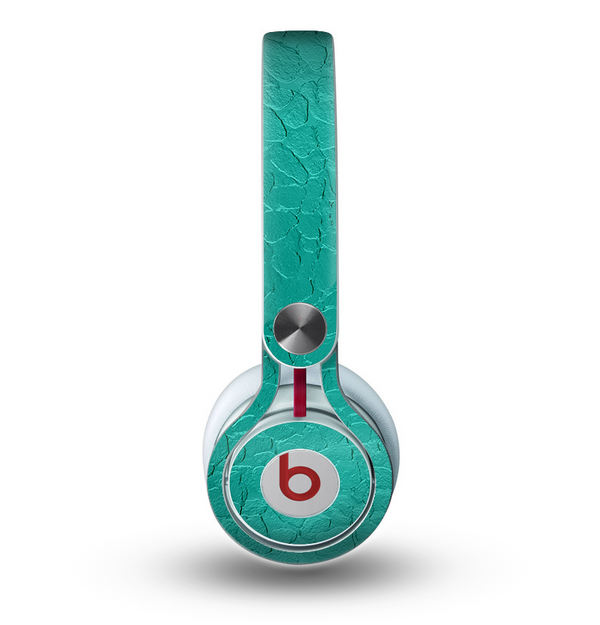 The Teal Stamped Texture Skin for the Beats by Dre Mixr Headphones