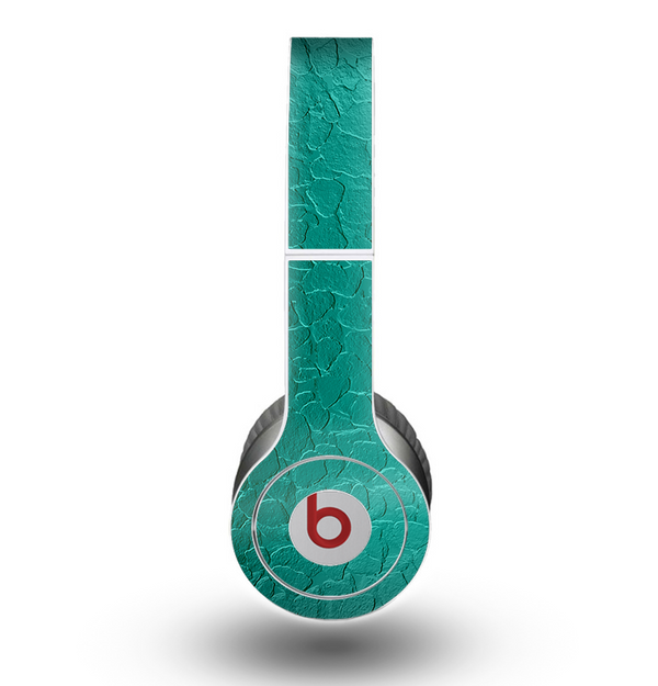 The Teal Stamped Texture Skin for the Beats by Dre Original Solo-Solo HD Headphones