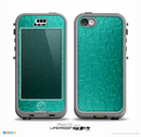 The Teal Stamped Texture Skin for the iPhone 5c nüüd LifeProof Case