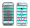 The Teal Striped Pink Anchor Apple iPhone 5-5s LifeProof Fre Case Skin Set