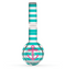 The Teal Striped Pink Anchor Skin Set for the Beats by Dre Solo 2 Wireless Headphones