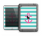 The Teal Striped Pink Anchor Apple iPad Mini LifeProof Fre Case Skin Set
