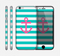The Teal Striped Pink Anchor Skin for the Apple iPhone 6
