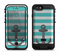the teal stripes with gray nautical anchor  iPhone 6/6s Plus LifeProof Fre POWER Case Skin Kit