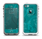 The Teal Swirly Vector Love Hearts Apple iPhone 5-5s LifeProof Fre Case Skin Set