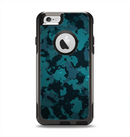 The Teal Vector Camo Apple iPhone 6 Otterbox Commuter Case Skin Set