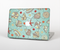 The Teal Vintage Seashell Pattern Skin Set for the Apple MacBook Pro 15" with Retina Display