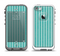 The Teal Vintage Stripe Pattern v7 Apple iPhone 5-5s LifeProof Fre Case Skin Set