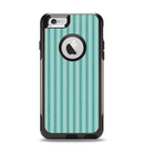 The Teal Vintage Stripe Pattern v7 Apple iPhone 6 Otterbox Commuter Case Skin Set