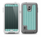 The Teal Vintage Stripe Pattern v7 Skin for the Samsung Galaxy S5 frē LifeProof Case