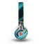 The Teal & Yellow Abstract Glowing Lines Skin for the Beats by Dre Mixr Headphones