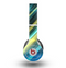 The Teal & Yellow Abstract Glowing Lines Skin for the Beats by Dre Original Solo-Solo HD Headphones