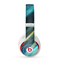 The Teal & Yellow Abstract Glowing Lines Skin for the Beats by Dre Studio (2013+ Version) Headphones