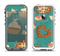 The Teal and Brown Dessert iCons Apple iPhone 5-5s LifeProof Fre Case Skin Set