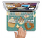 The Teal and Brown Dessert iCons Skin Set for the Apple MacBook Pro 15" with Retina Display