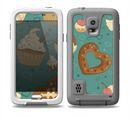 The Teal and Brown Dessert iCons Skin Samsung Galaxy S5 frē LifeProof Case