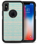 The Teal and Coral Striped Patttern 2 - iPhone X OtterBox Case & Skin Kits