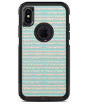 The Teal and Coral Striped Patttern 2 - iPhone X OtterBox Case & Skin Kits