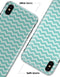 The Teal and White Chevron Pattern - iPhone X Clipit Case