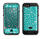 The Teal and White Floral Sprout Apple iPhone 6/6s LifeProof Fre POWER Case Skin Set