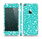 The Teal and White Floral Sprout Skin Set for the Apple iPhone 5