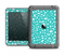 The Teal and White Floral Sprout Apple iPad Air LifeProof Fre Case Skin Set