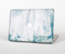 The Teal and White WaterColor Panel Skin Set for the Apple MacBook Air 13"
