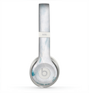 The Teal and White WaterColor Panel Skin for the Beats by Dre Solo 2 Headphones