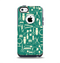 The Teal and Yellow Beauty Product Icons Apple iPhone 5c Otterbox Commuter Case Skin Set