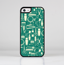 The Teal and Yellow Beauty Product Icons Skin-Sert for the Apple iPhone 5c Skin-Sert Case