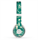 The Teal and Yellow Beauty Product Icons Skin for the Beats by Dre Solo 2 Headphones