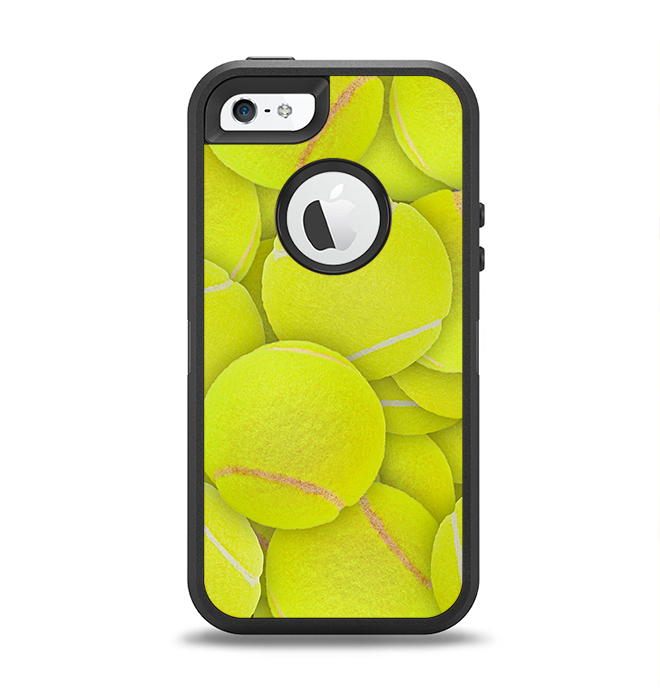 The Tennis Ball Overlay Apple iPhone 5-5s Otterbox Defender Case Skin Set