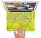 The Tennis Ball Overlay Skin Set for the Apple MacBook Pro 15" with Retina Display
