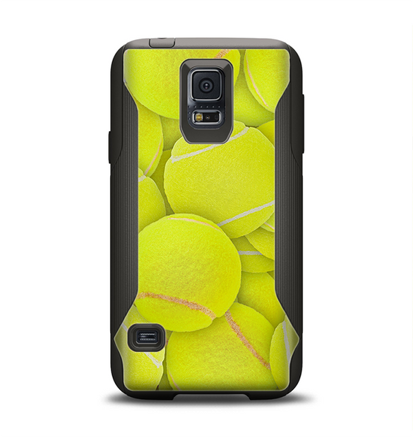 The Tennis Ball Overlay Samsung Galaxy S5 Otterbox Commuter Case Skin Set