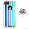 The Thin Colored Striped Skin For The iPhone 4-4s or 5-5s Otterbox Commuter Case