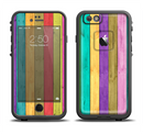 The Thin Neon Colored Wood Planks Apple iPhone 6 LifeProof Fre Case Skin Set