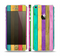 The Thin Neon Colored Wood Planks Skin Set for the Apple iPhone 5