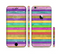 The Thin Neon Colored Wood Planks Sectioned Skin Series for the Apple iPhone 6 Plus