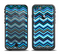 The Thin Striped Blue Layered Chevron Pattern Apple iPhone 6 LifeProof Fre Case Skin Set