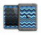 The Thin Striped Blue Layered Chevron Pattern Apple iPad Mini LifeProof Fre Case Skin Set