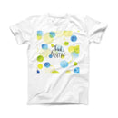 The Think Positive ink-Fuzed Front Spot Graphic Unisex Soft-Fitted Tee Shirt